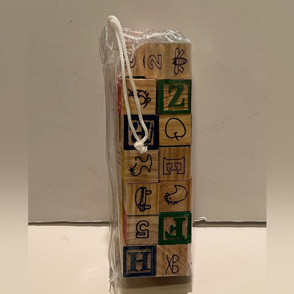 NWOT KID’S WOODEN ALPHABET/ LEARNING BLOCKS.